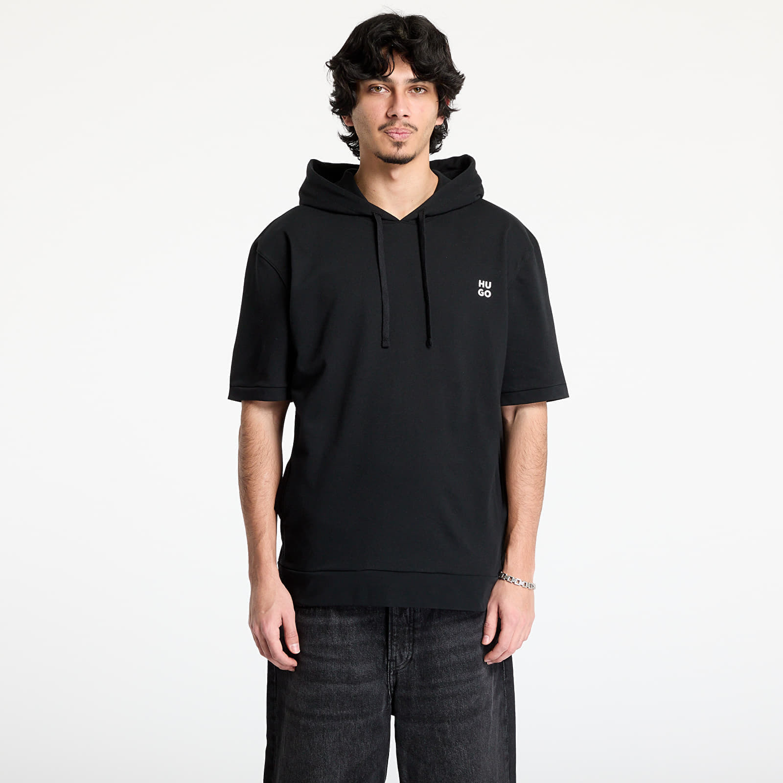 Tričko Hugo Boss Devon Hooded T-Shirt Black S