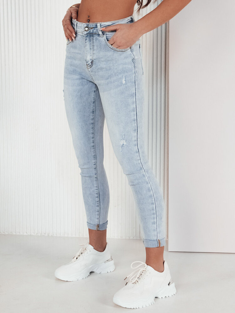 Dámske rifle s vysokým pásom AGOST  Farba modrá DSTREET