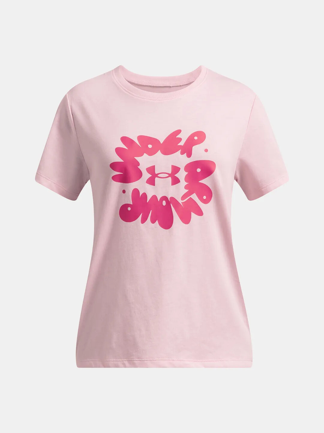Girl's T-shirt Under Armour Bubble Wordmark SS