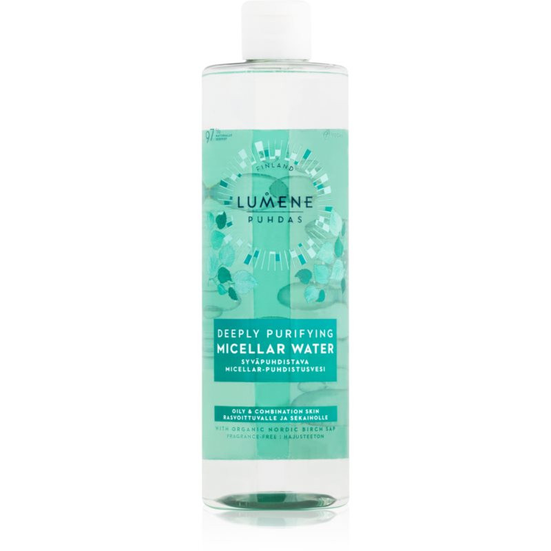 Lumene Deeply Purifying [PUHDAS] micelárna voda pre mastnú a zmiešanú pleť 400 ml