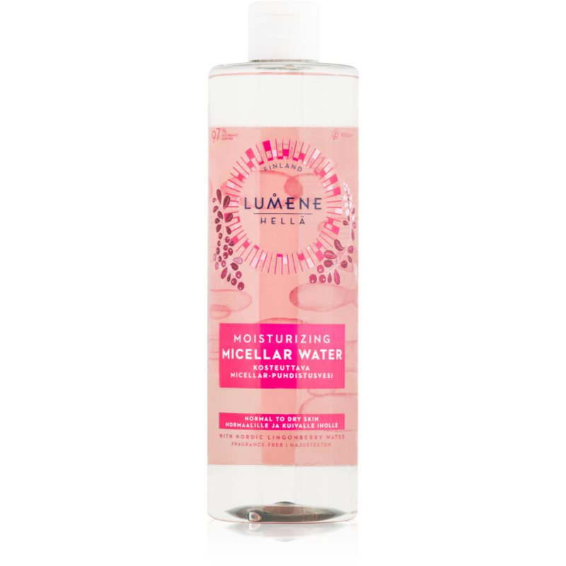 Lumene Moisturizing [HELLÄ] micelárna voda pre normálnu až suchú pleť 400 ml