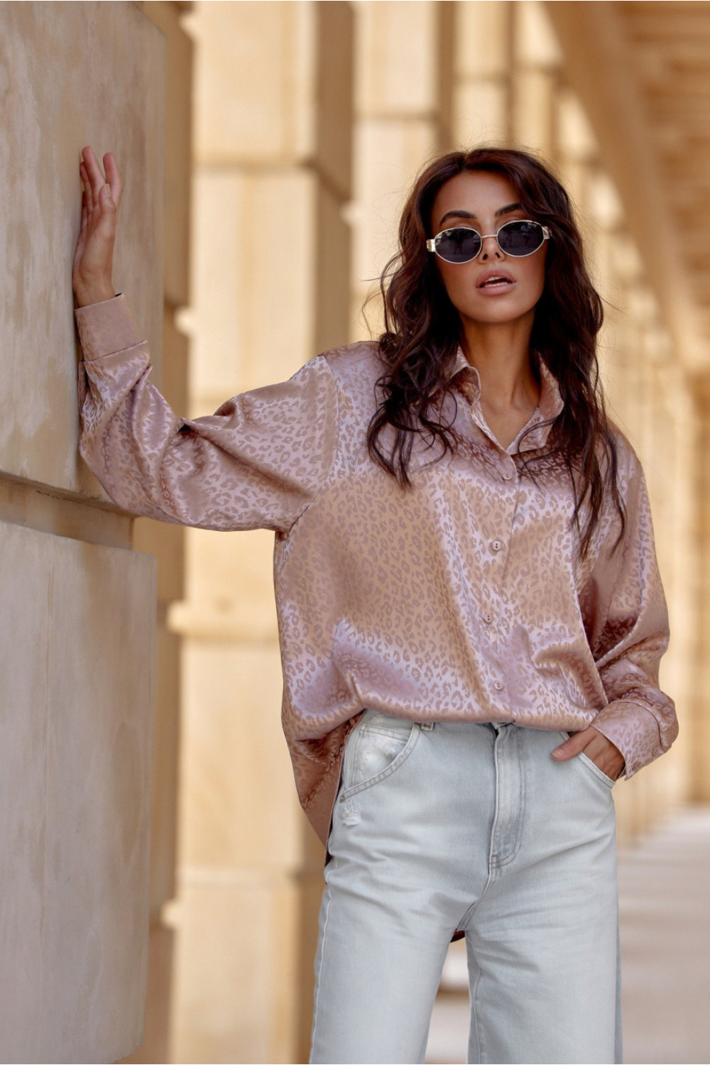 Košeľa s dlhým rukávom model 203286 Roco Fashion 36