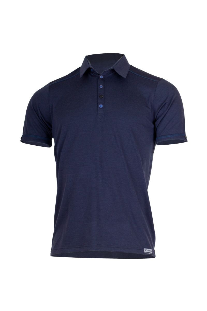 Lasting pánska merino polo košeľa LAMEL 5255 modrá Veľkosť: XL 8595067901343