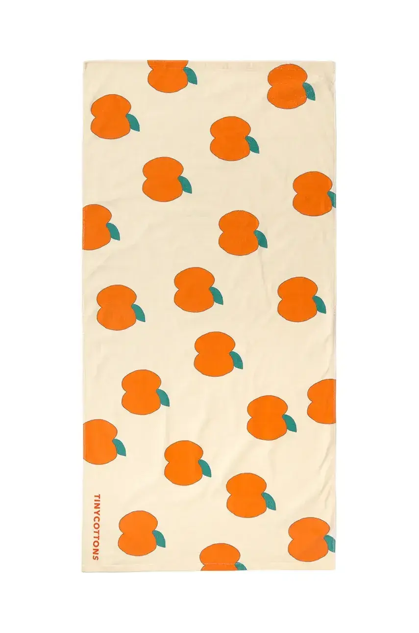 Detský bavlnený uterák Tinycottons APPLES TOWEL béžová farba, SS25-373