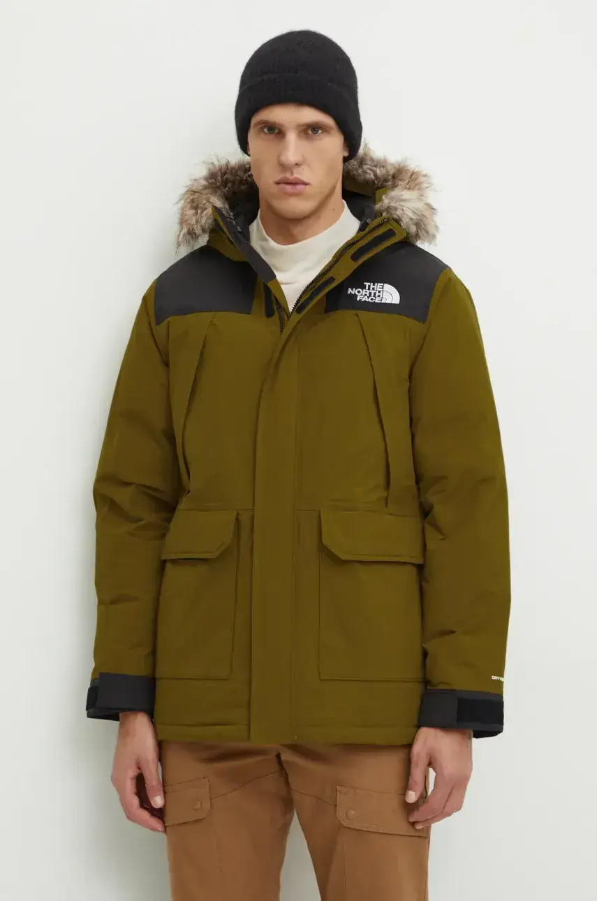 Páperová bunda The North Face McMurdo zelená farba, zimná, NF0A5GJF5HO1