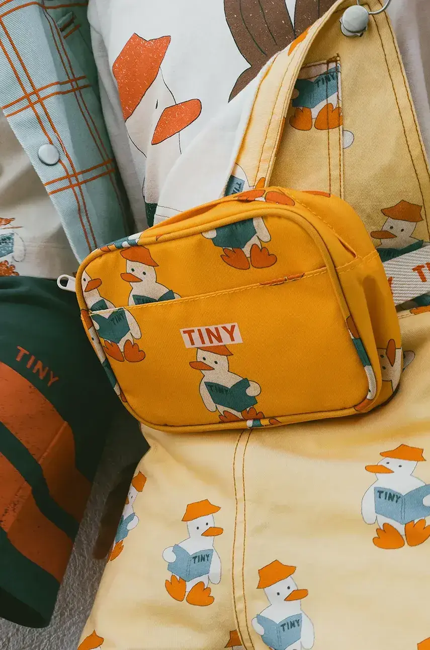 Detská ľadvinka Tinycottons READERS FANNY BAG žltá farba, SS25-406