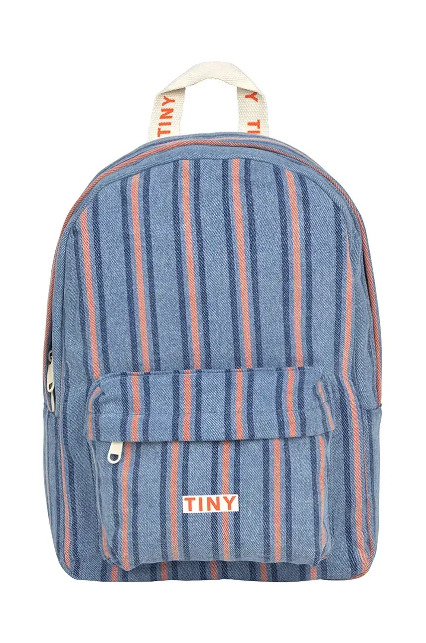 Detský ruksak Tinycottons STRIPES DENIM BACKPACK malý, vzorovaný, SS25-398