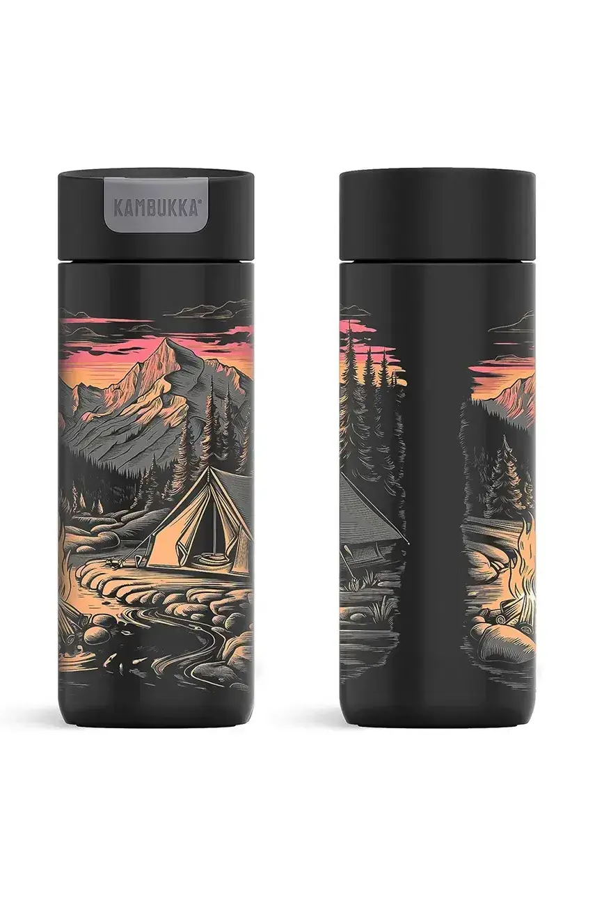 Termo hrnček Kambukka Olympus 500ml Adventure čierna farba, 11-OLYADVENTURE