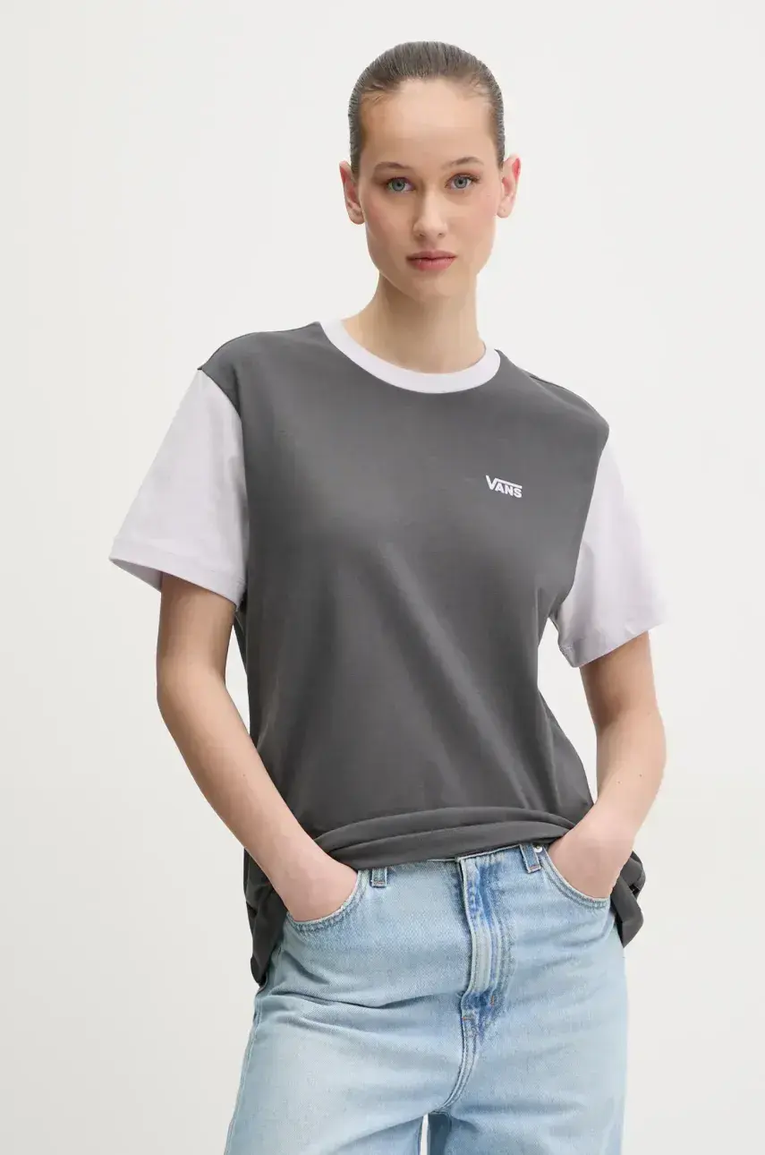 Tričko Vans dámske, šedá farba, VN000JDKEKF1