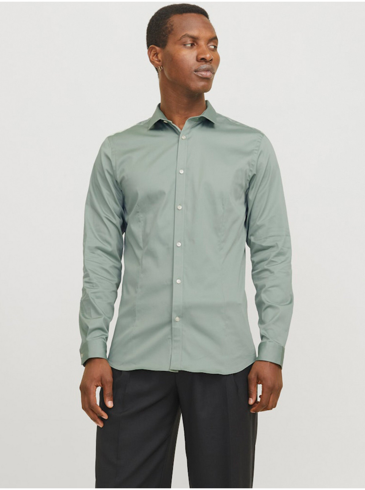 Zelená pánska košeľa Jack & Jones