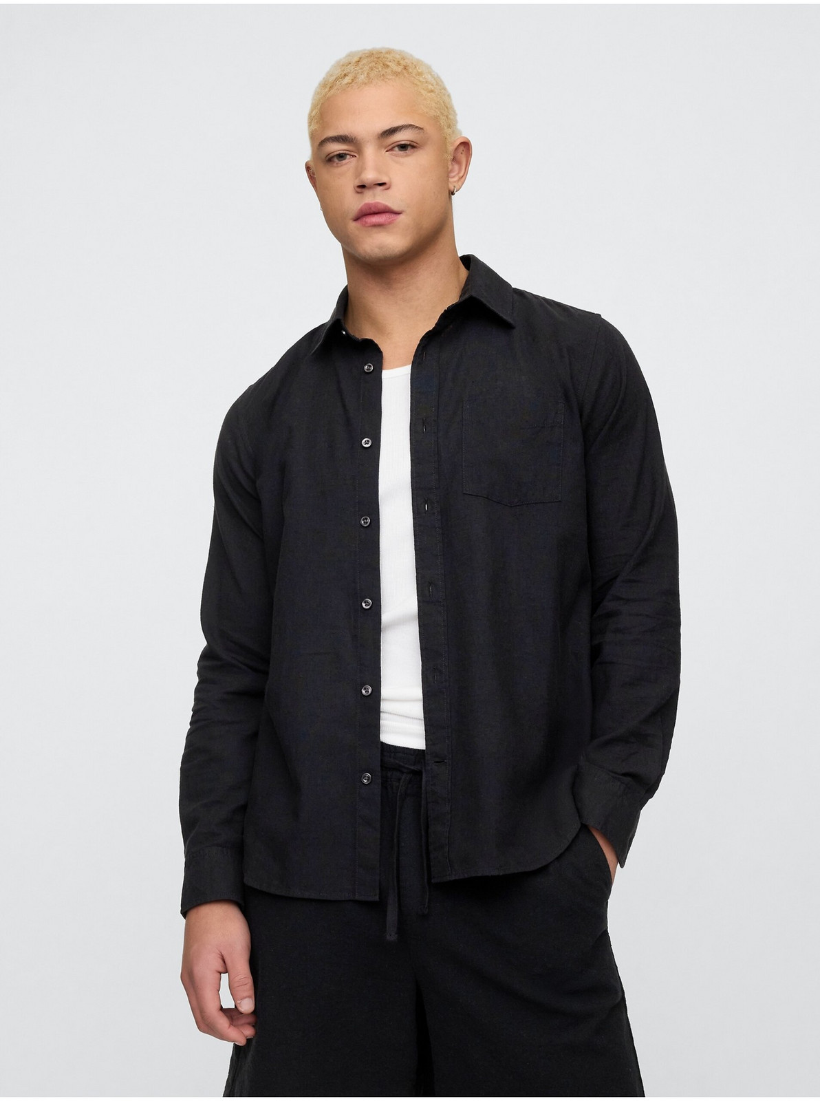 Ľanová košeľa Standard Fit GAP
