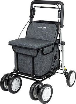 Carlett Senior Assist chodúľka, taška na kolieskach, ľadovo sivá, 38 l