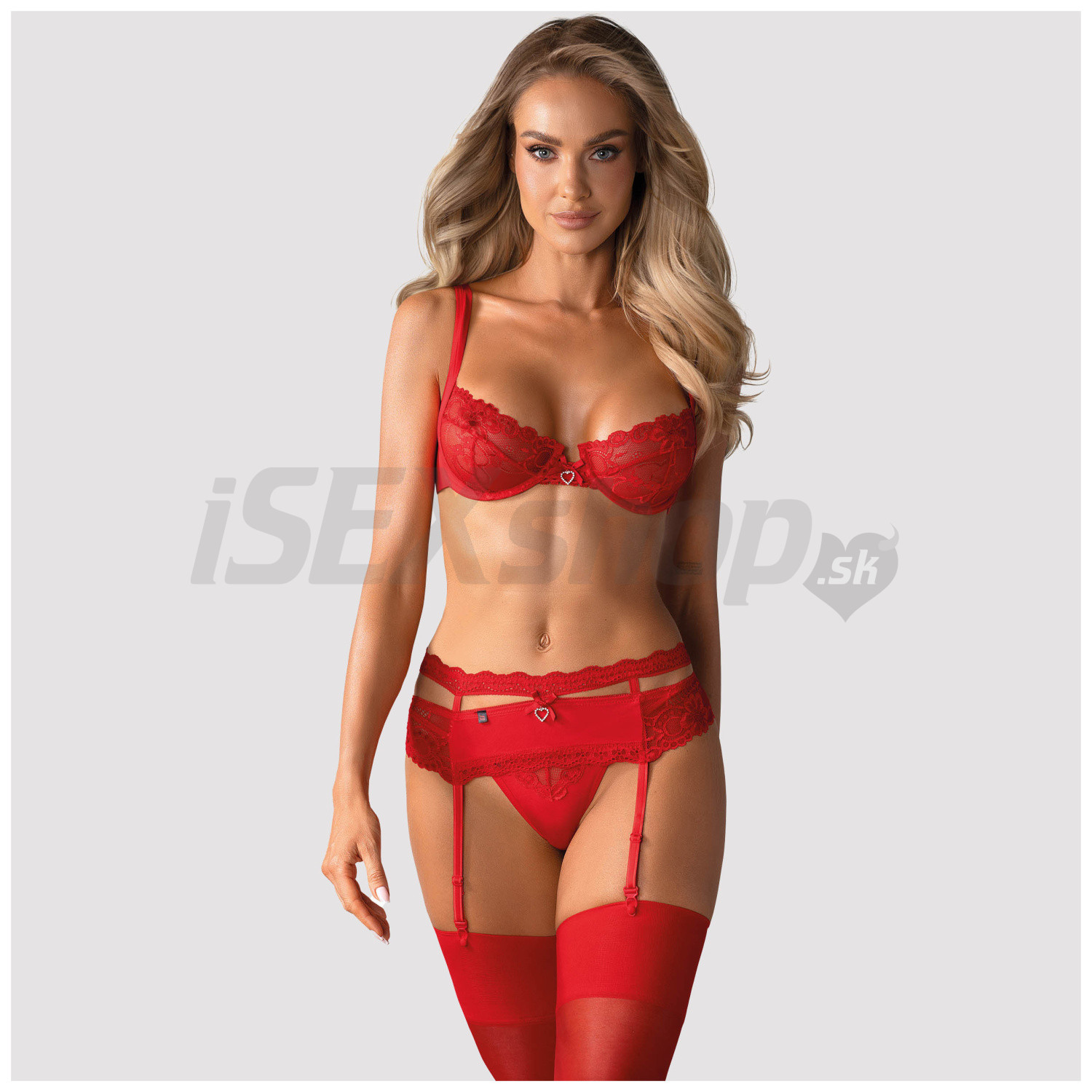 Set Heartina set - červený