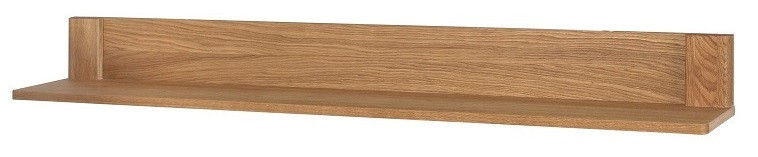 Nástěnná police Latina 35 z masivu 155 cm dub medový