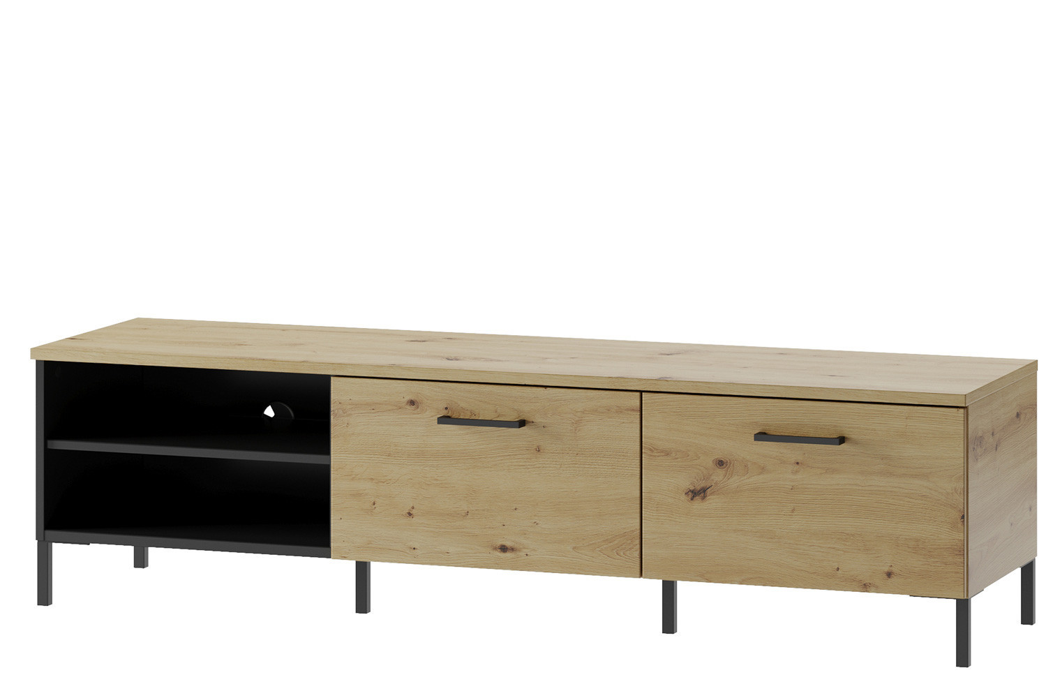 TV stolek Lucas II 25 155 cm dub Artisan/černý