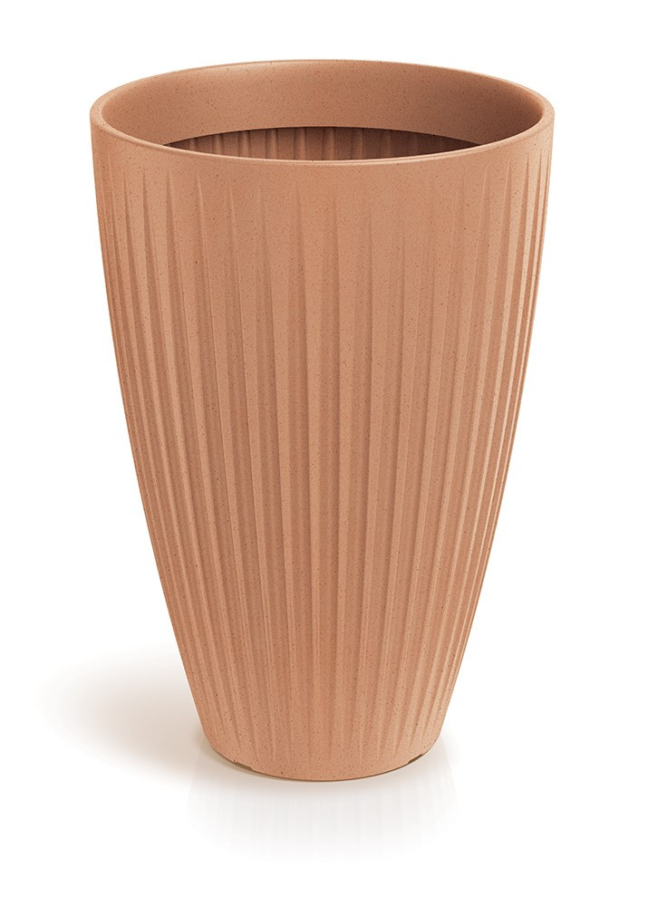 Vysoký květináč LATIE ROUND II 40 cm terakota