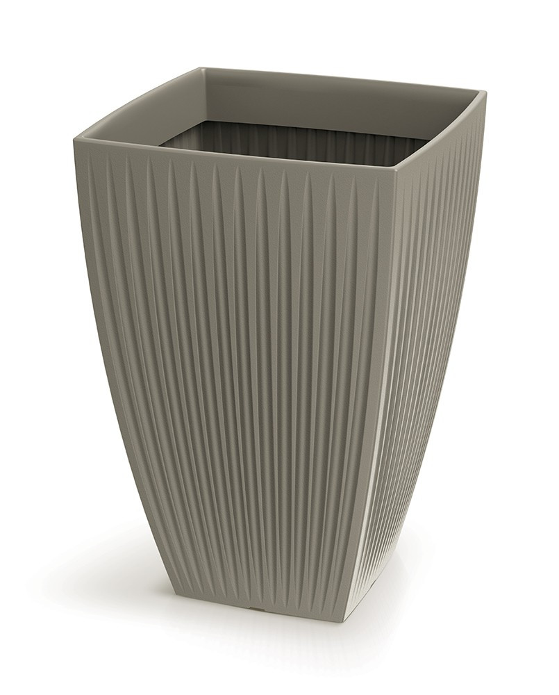 Vysoký květináč LATIE SQUAR I 40 cm mocca