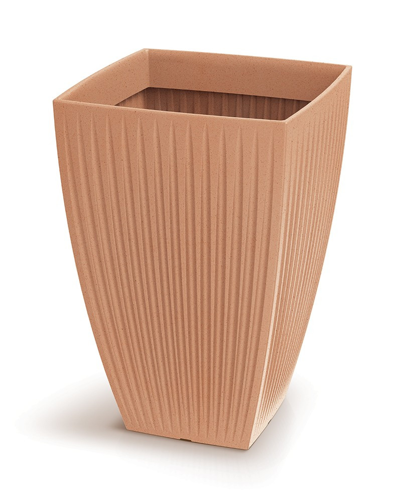 Vysoký květináč LATIE SQUAR I 40 cm terakota