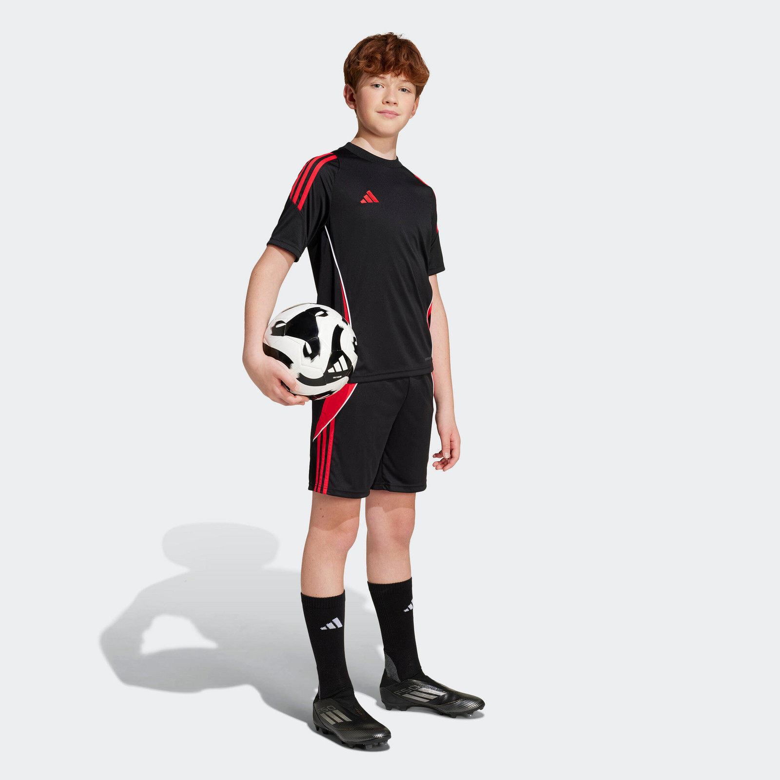 ADIDAS Tiro 24 detské šortky čierno-červené