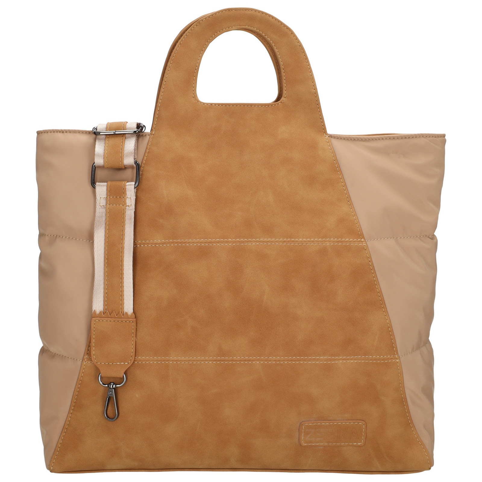 Štýlová kabelka s originálnym dizajnom - Selene - Zebra Trends - 16 L - camel