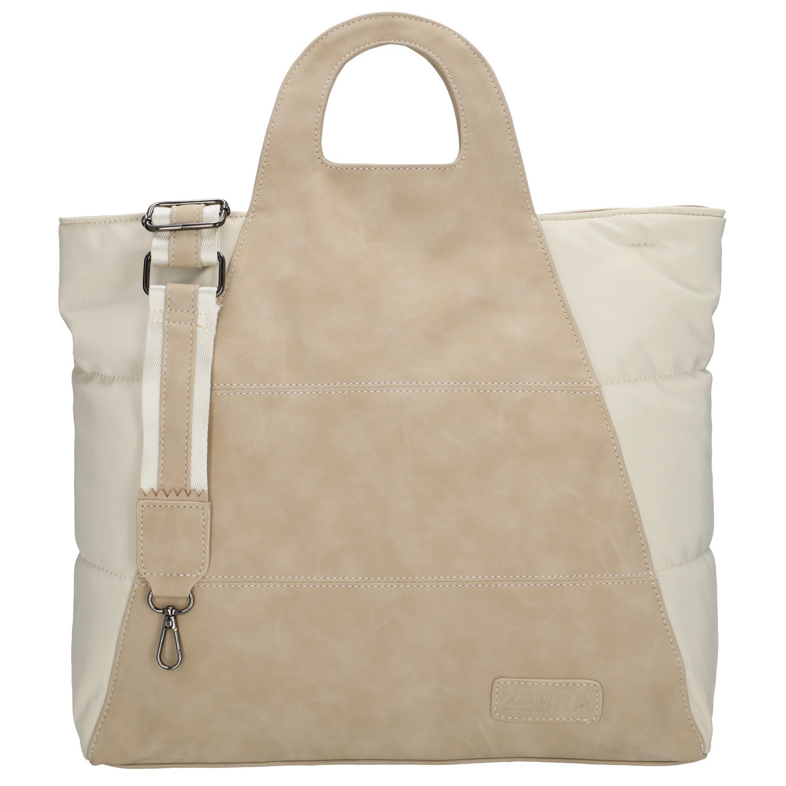 Štýlová kabelka s originálnym dizajnom - Selene - Zebra Trends - 16 L - krémová