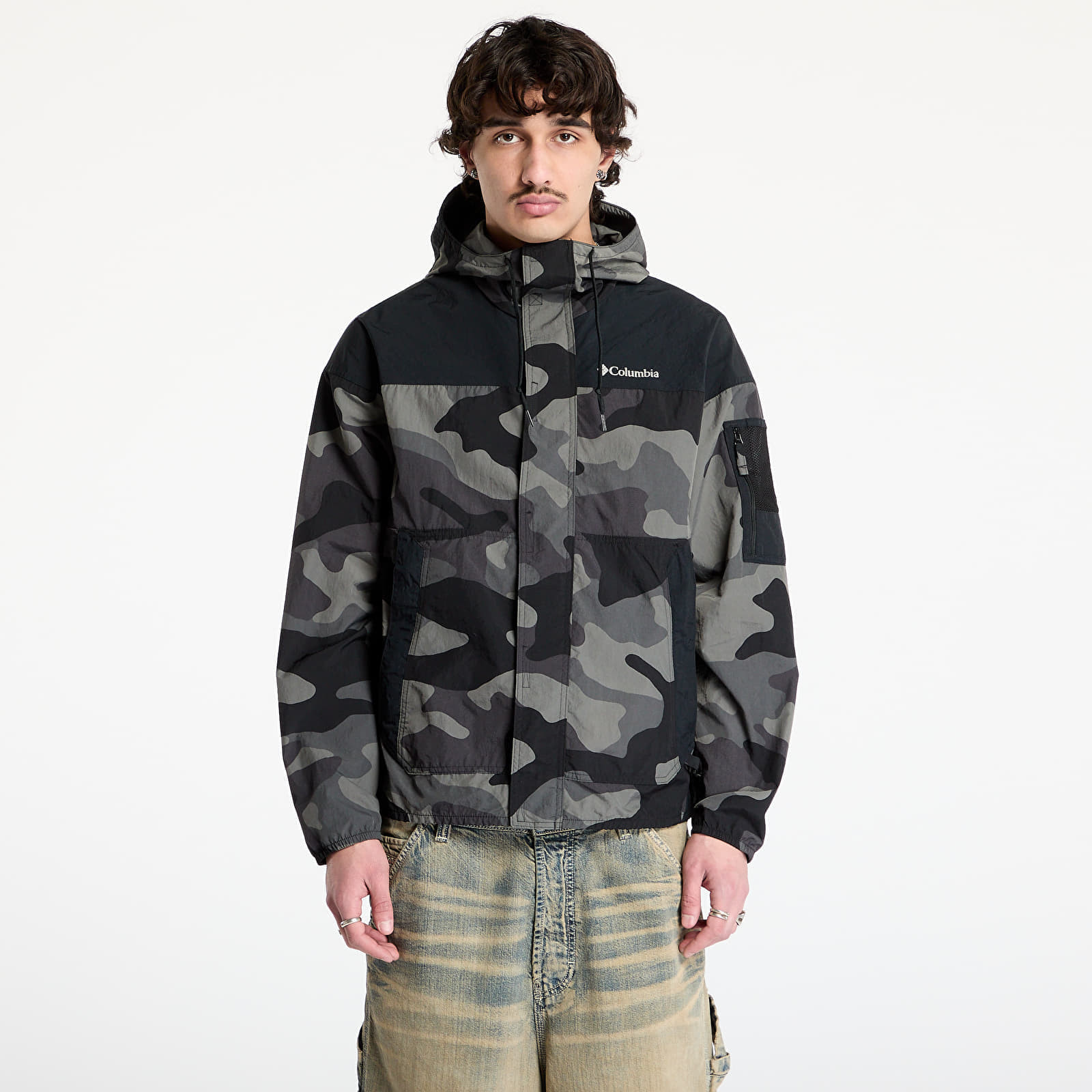 Vetrovka Columbia Challenger™ II Novelty Windbreaker Black Mod Camo/ Black S