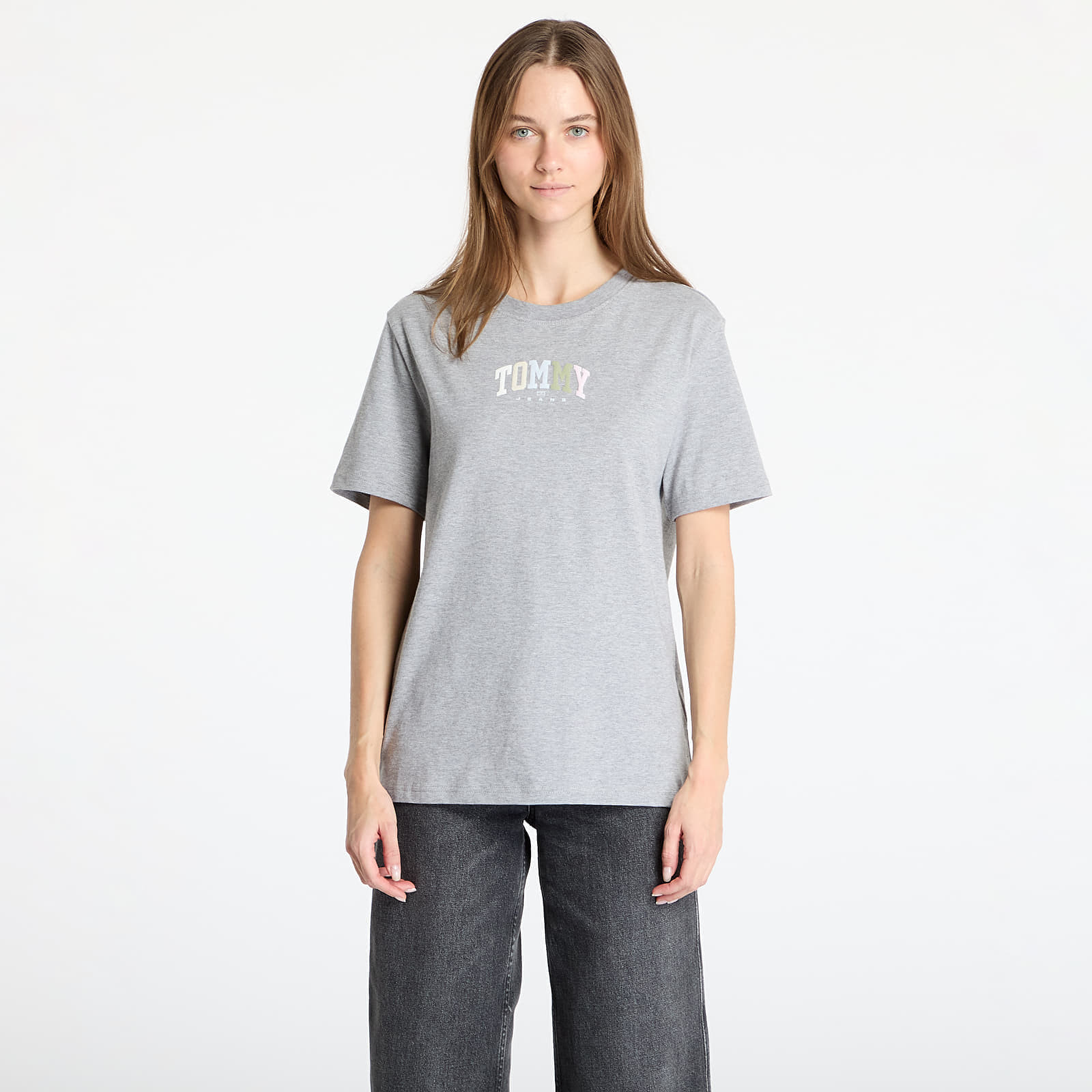 Tričko Tommy Jeans Relaxed Color Varsity Tee Gray XS