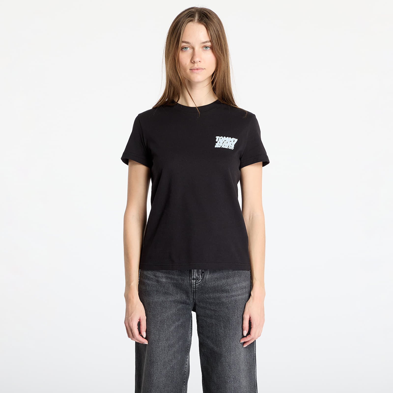 Tričko Tommy Jeans Reg Tj Bubble Tee Black XS