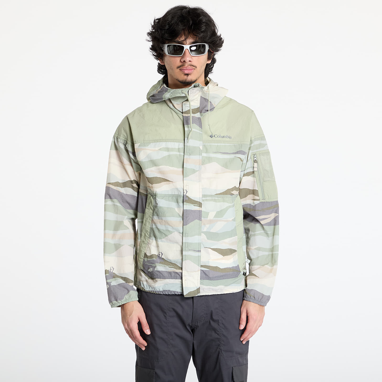 Vetrovka Columbia Challenger™ II Novelty Windbreaker Safari Roque Valley/ Safari S