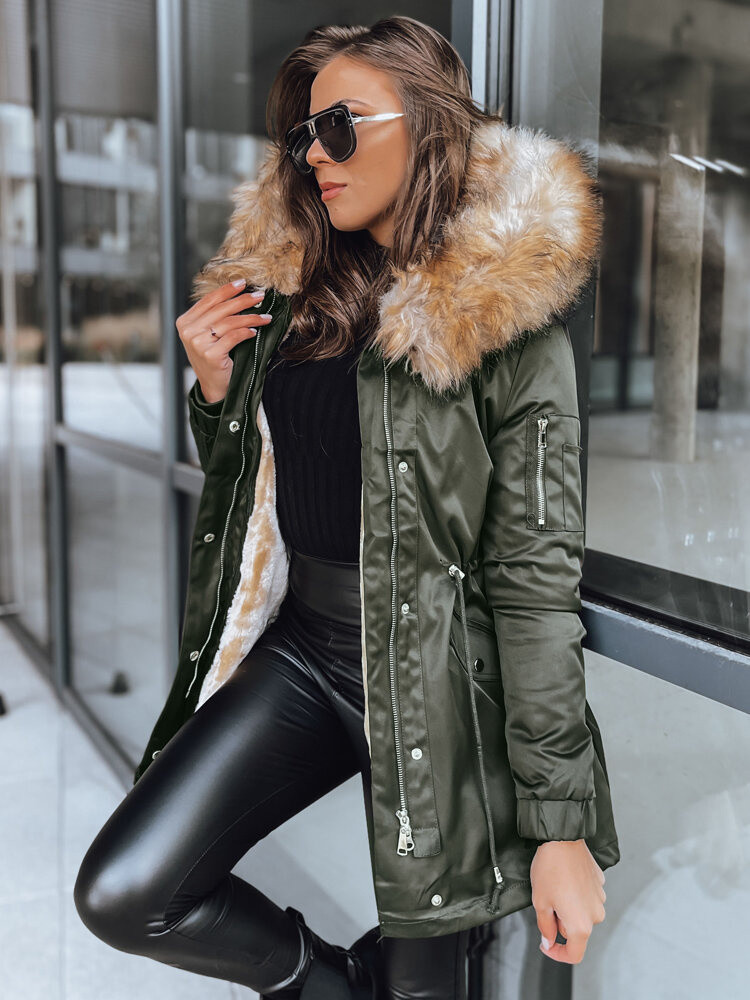 Dámska bunda parka GARNET Farba zelená DSTREET