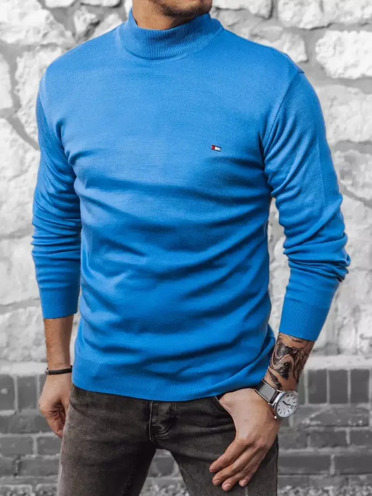Pánsky zimný sveter Farba modrá DSTREET