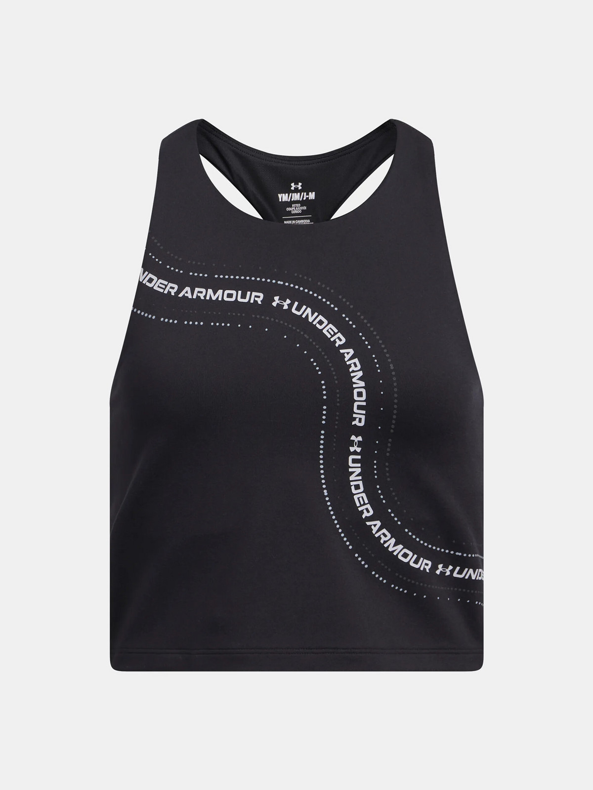 Girls' tank top Under Armour G Motion Branded Crop Tank