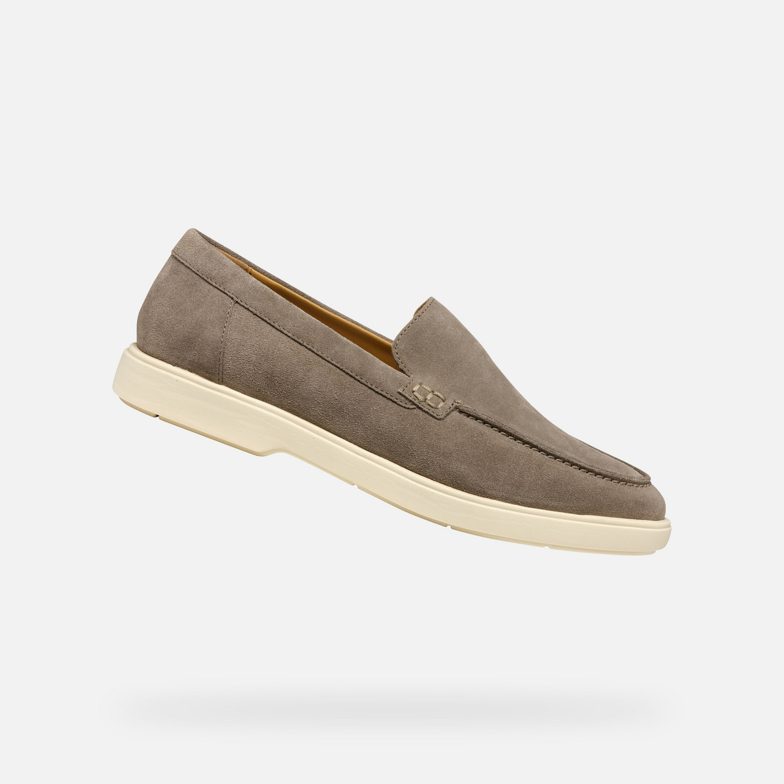 Light grey men's moccasins Geox Spherica EC17 - Men's