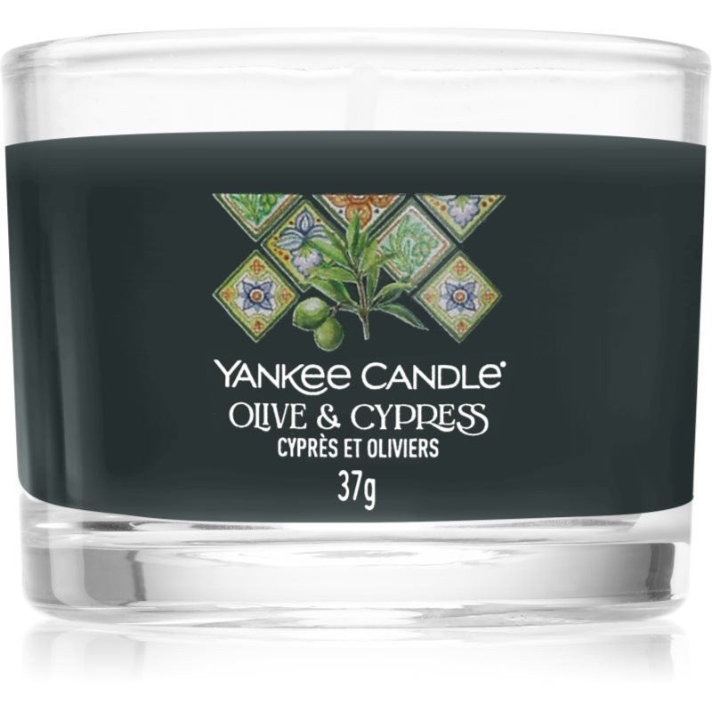 Yankee Candle Olive & Cypress votívna sviečka 37 g
