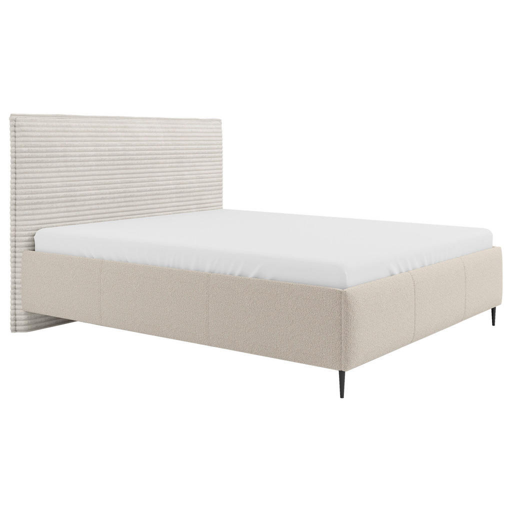 MID.YOU ČALÚNENÁ POSTEĽ, 180/200 cm, drevo, textil, kompozitné drevo, prírodná farba