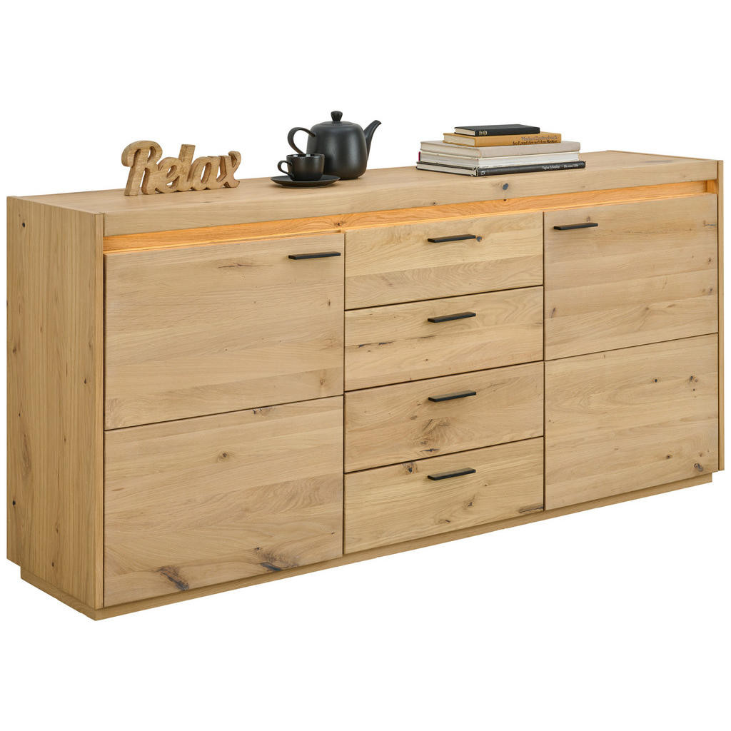 Linea Natura ŠIROKÁ KOMODA, jadrový dub, farba duba,