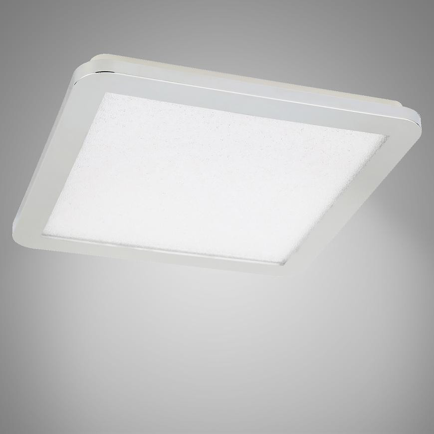 Stropné svietidlo LED Nexit 40x40 cm 24W IP44 chróm+Granila 3000k