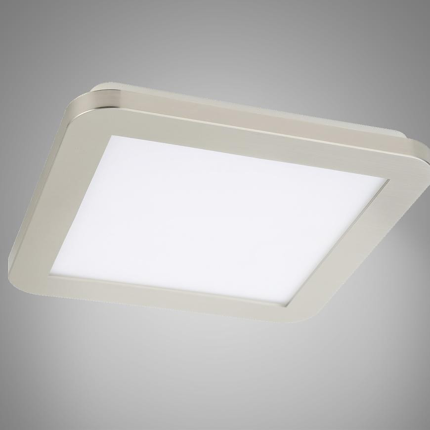 Stropné svietidlo LED Nexit 22,5x22,5 cm 12W LED IP44 Satén+Biela 3000k