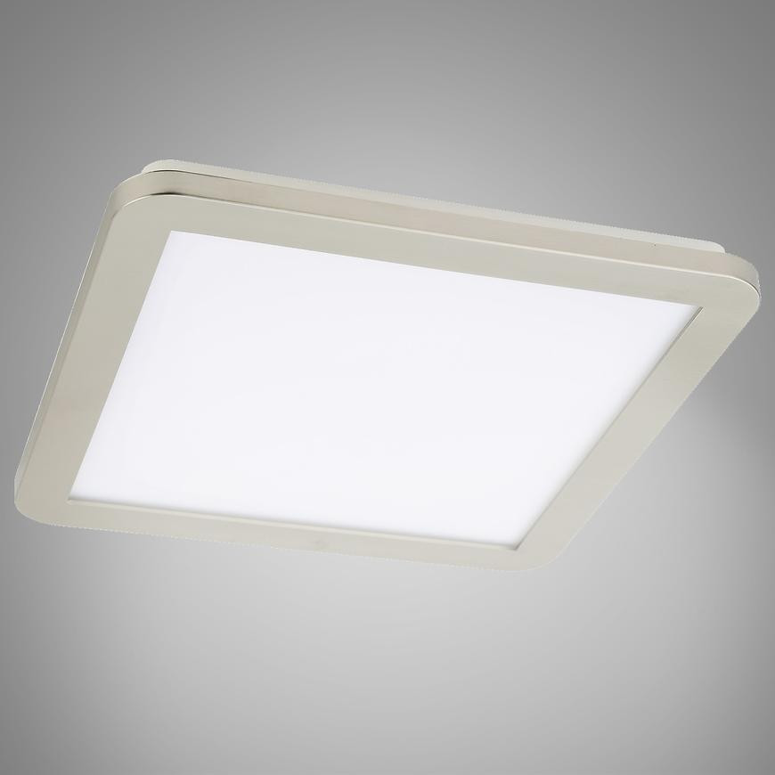Stropné svietidlo LED Nexit 40x40 cm 24W IP44 satén+biela 3000k
