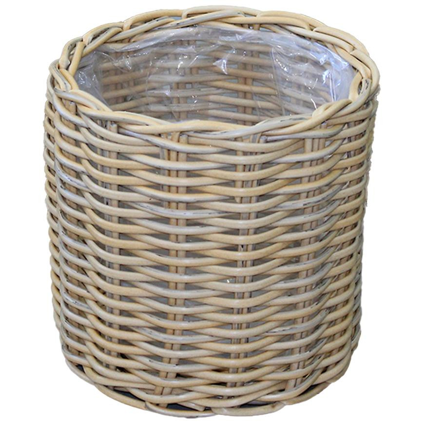 Prútený kôš 43x43h žltý