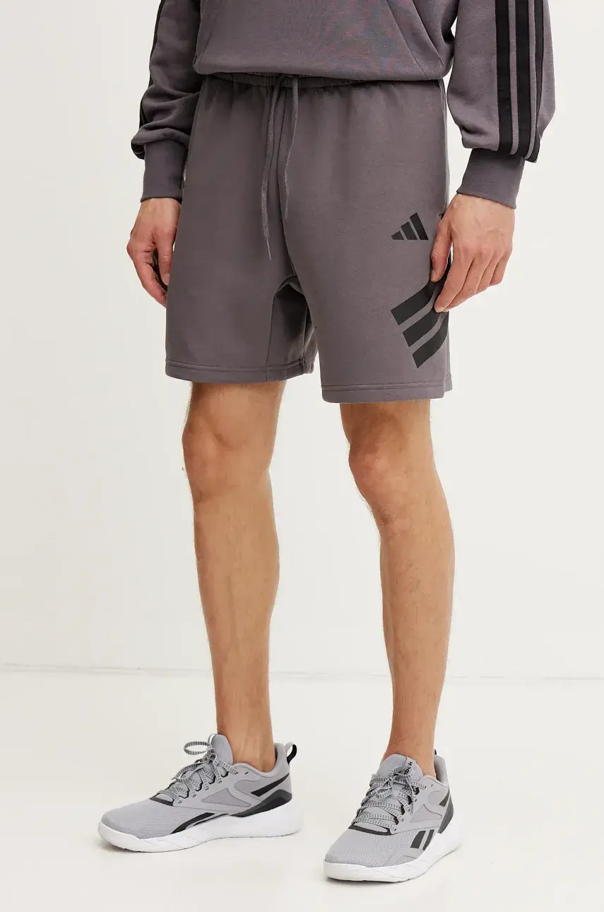 Šortky adidas Future Icons pánske, fialová farba, JD4881