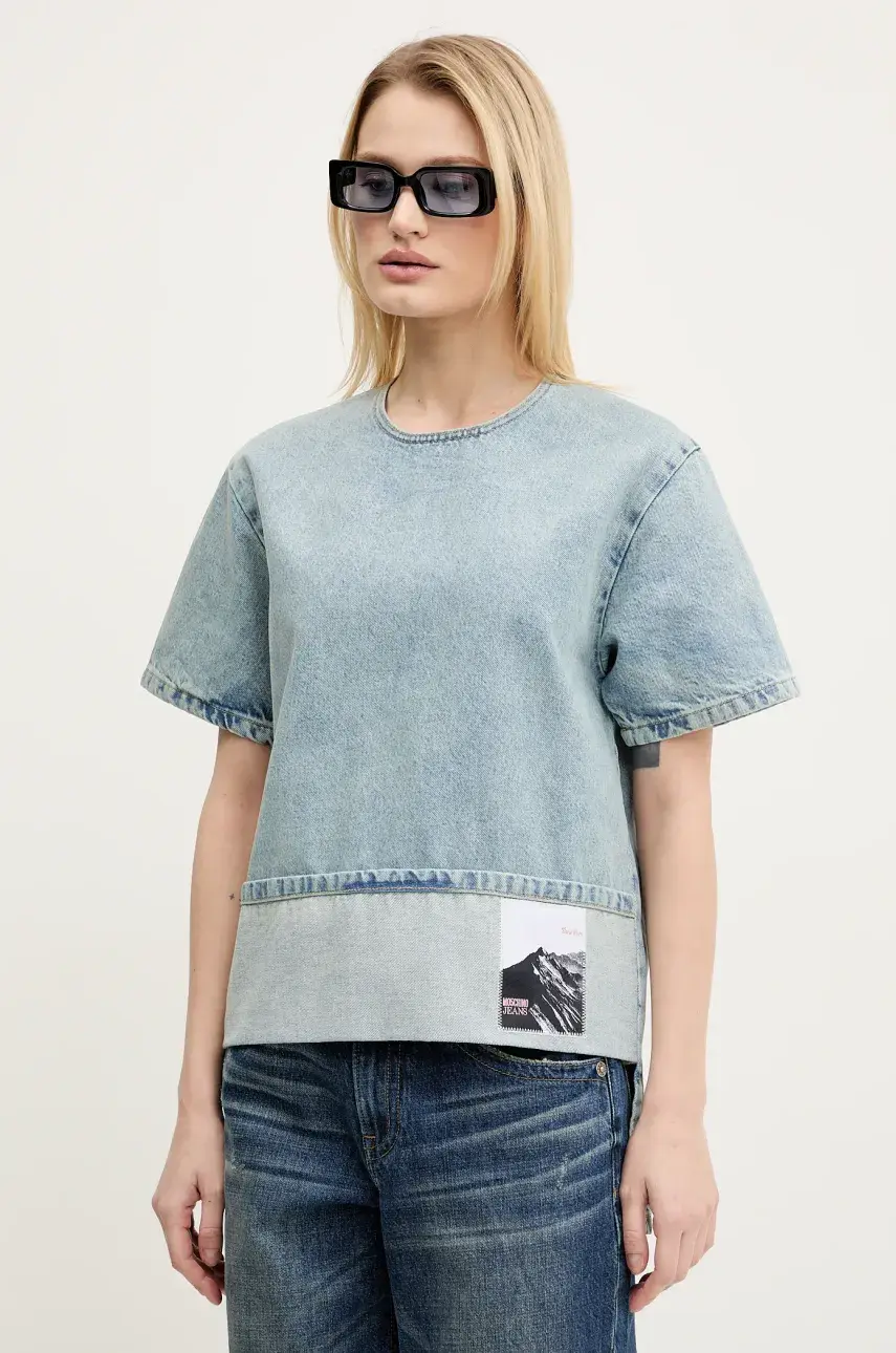 Riflová blúzka Moschino Jeans 0217 3217
