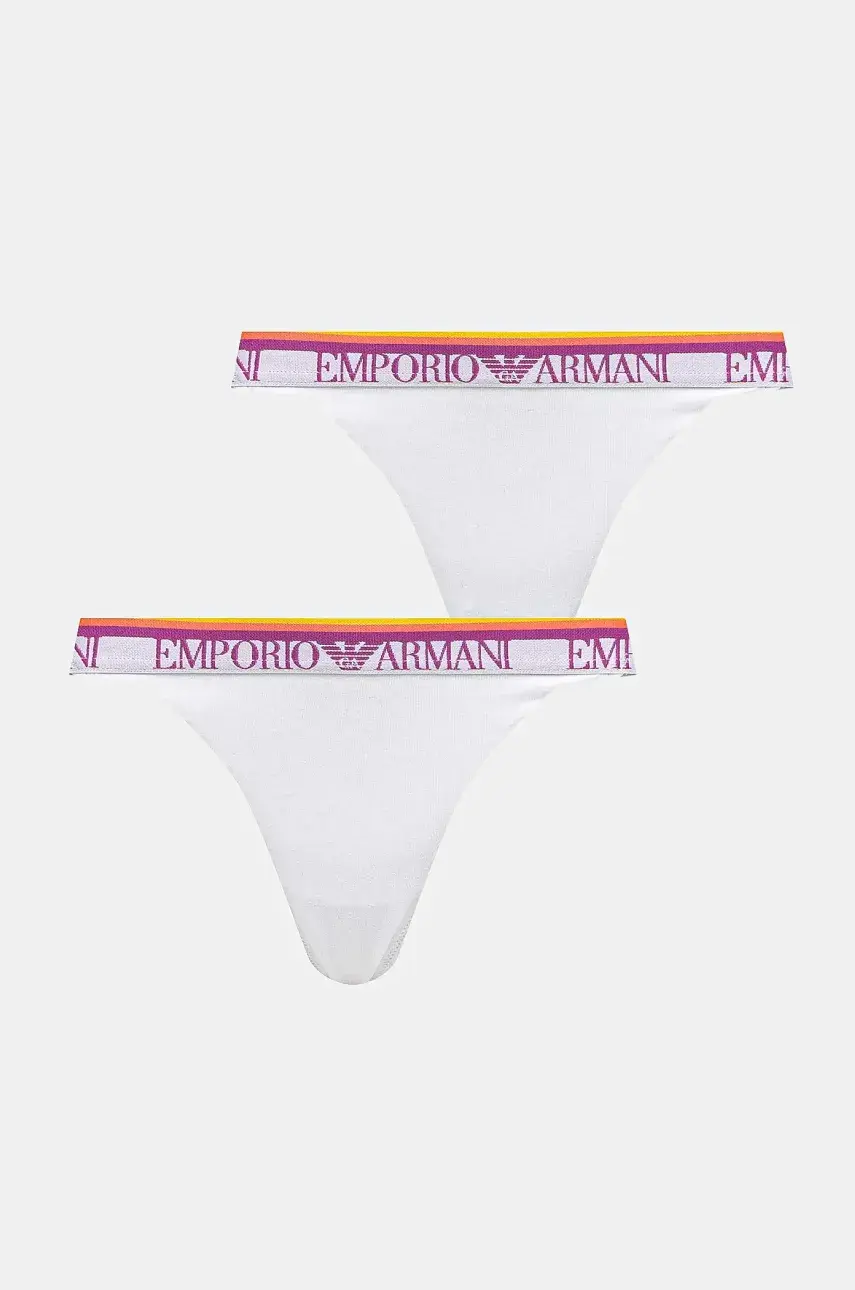 Tangá Emporio Armani Underwear 2-pak biela farba, EW000405 AF10883