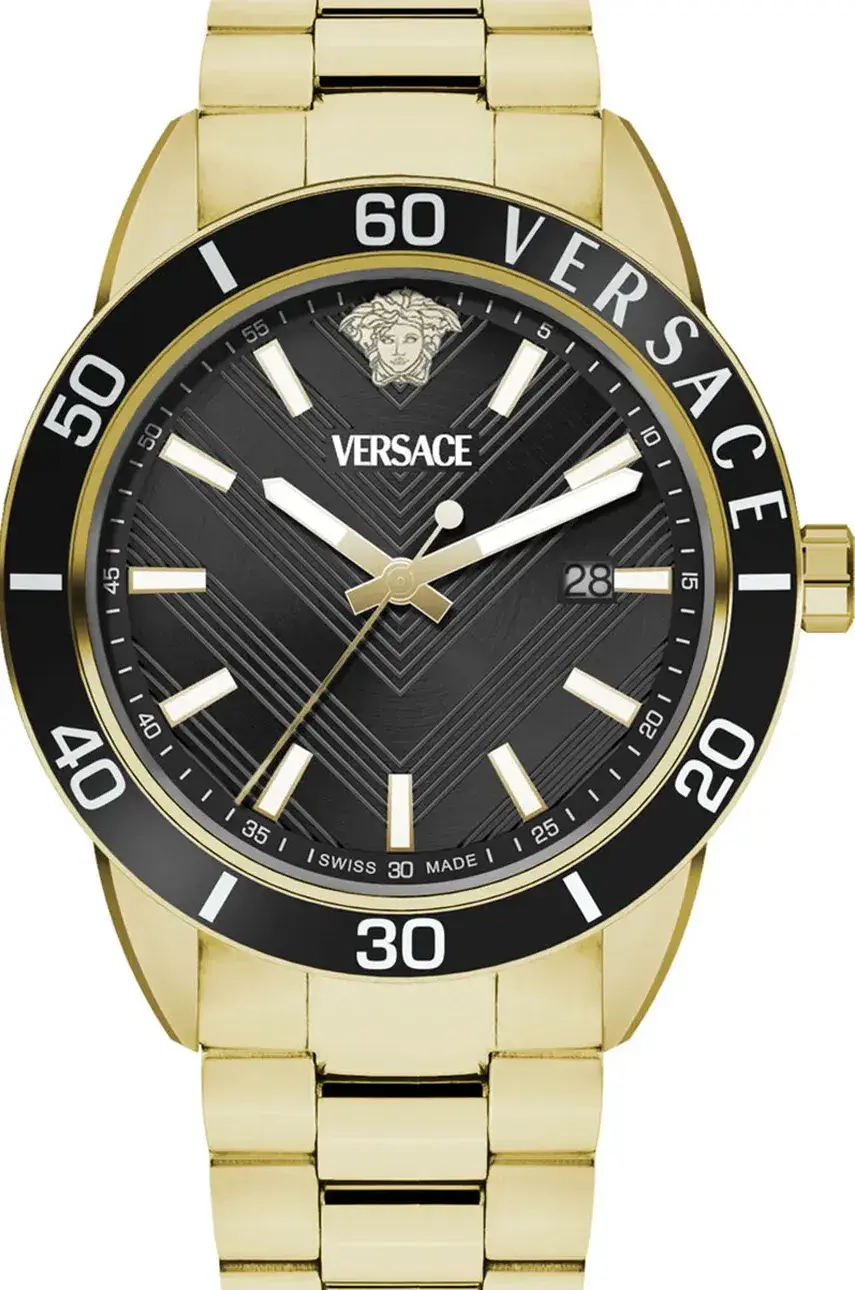 Hodinky Versace pánske, zlatá farba, VEYCA0724