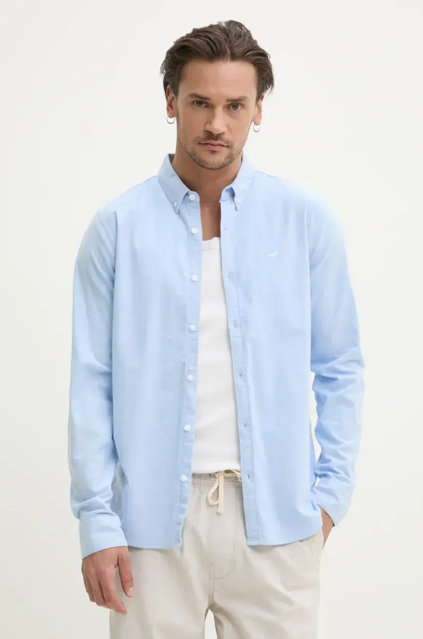 Košeľa Hollister Co. pánska, regular, s golierom button-down, KI325-5121