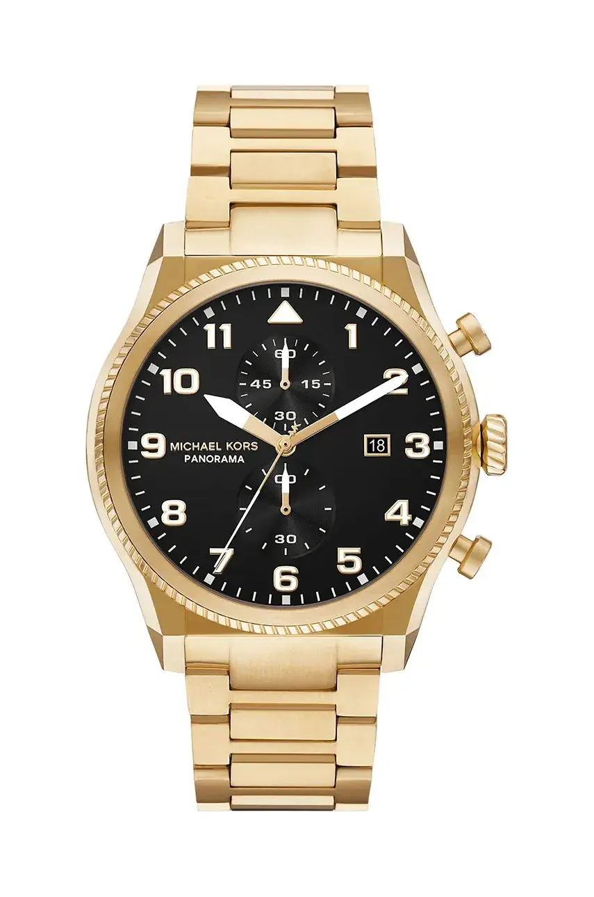 Hodinky Michael Kors PANORAMA pánske, zlatá farba, MK9195