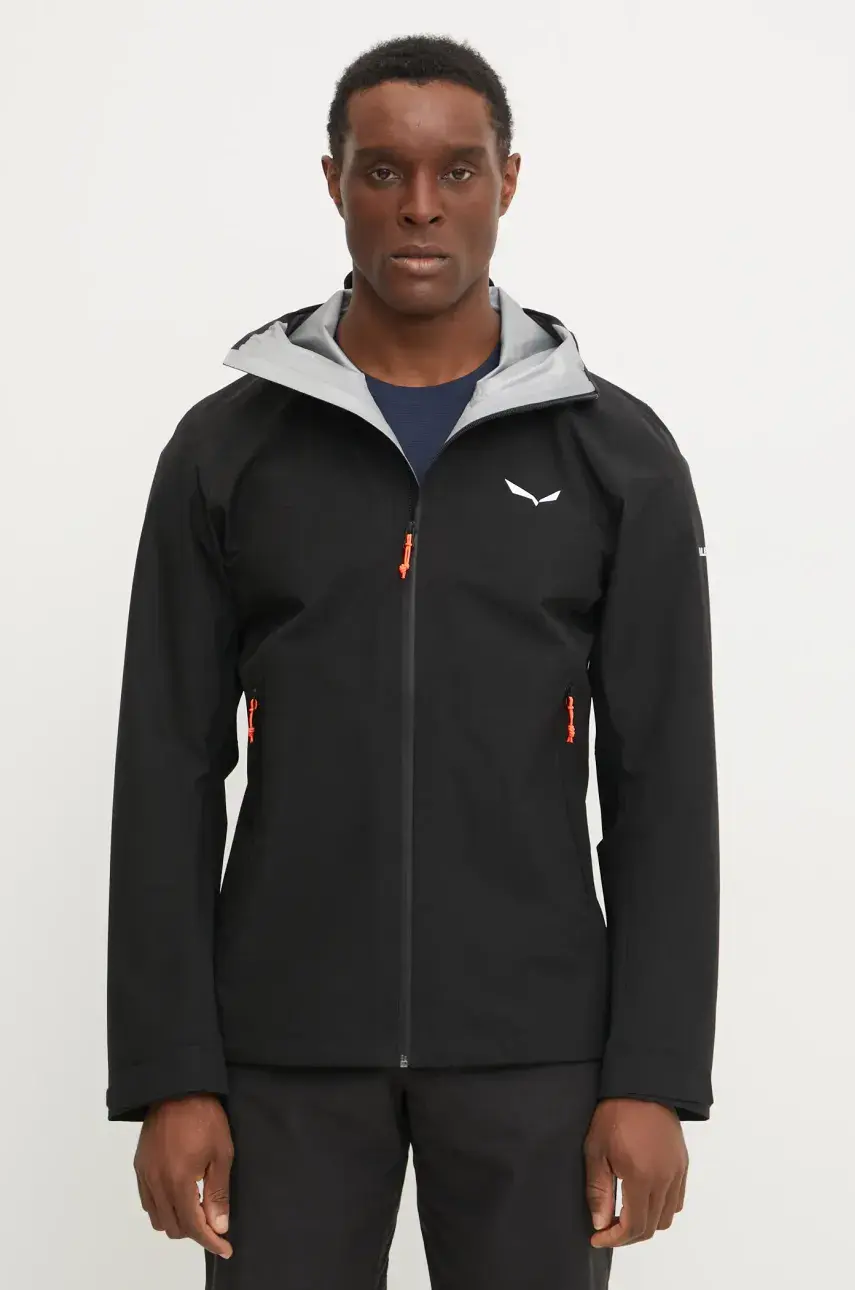 Turistická bunda Salewa Puez GTX 3L čierna farba, gore-tex, 00.0000029090