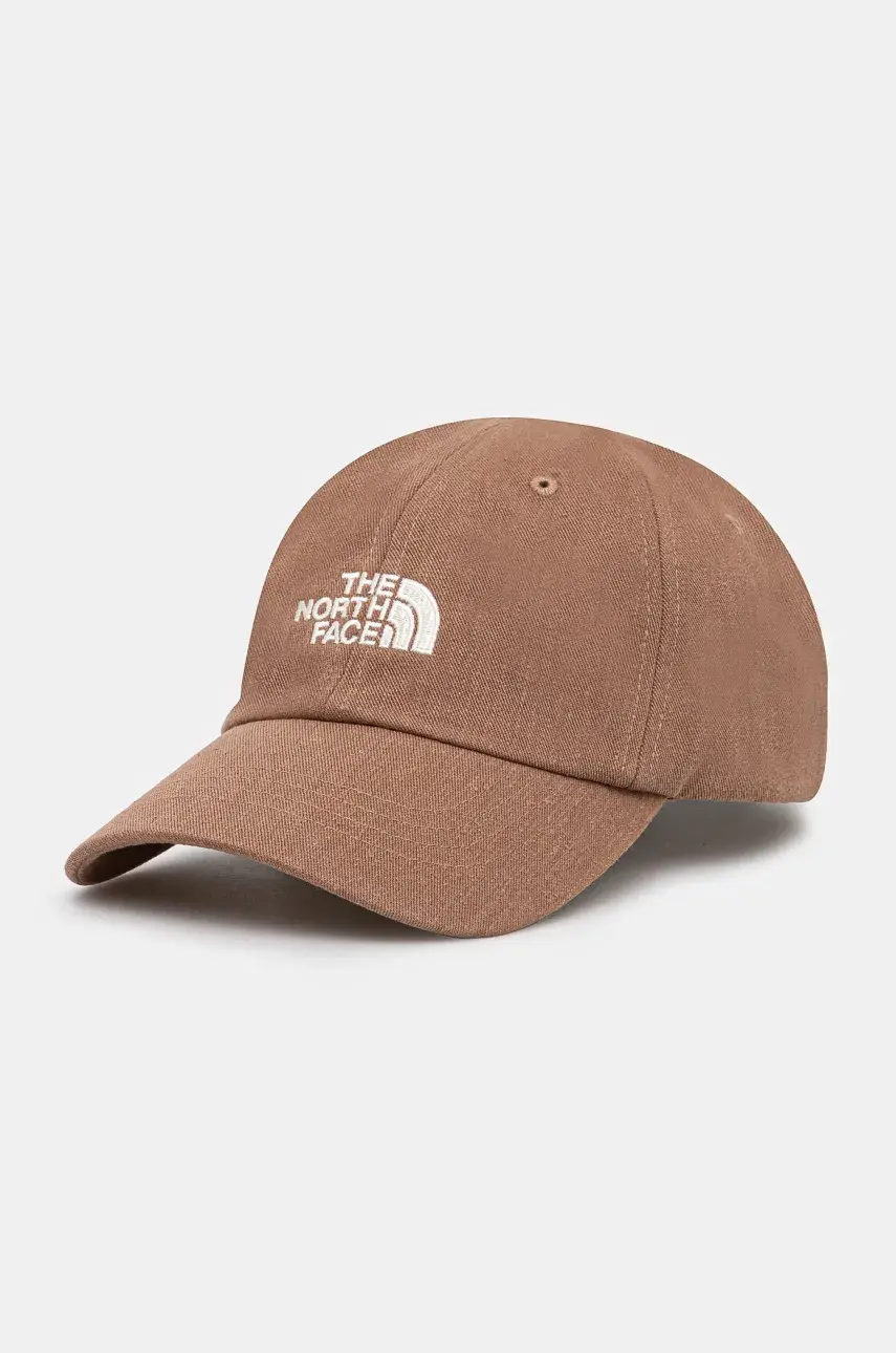 Šiltovka The North Face Norm hnedá farba, s nášivkou, NF0A7WHO6IH1