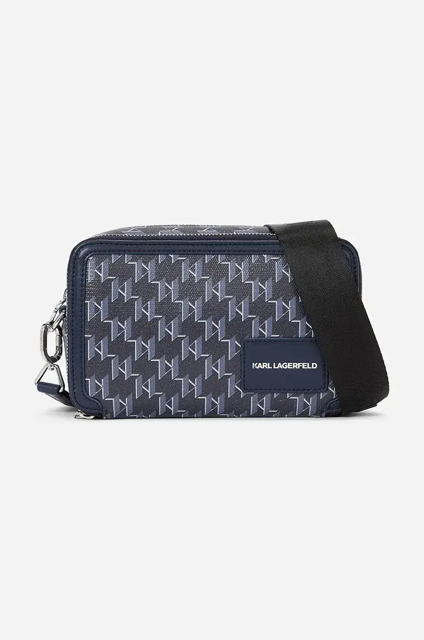 Kabelka Karl Lagerfeld K/VOYAGE tmavomodrá farba, A1M30488
