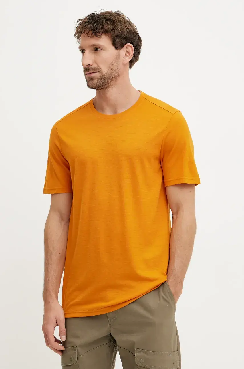 Športové tričko Smartwool oranžová farba, jednofarebné, SW002748